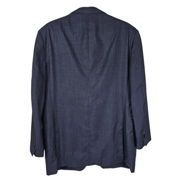 Ermenegildo Zegna Gray Wool Blazer Jacket US 46R Dual Vent Quiet Luxury Italian - Picture 2 of 12